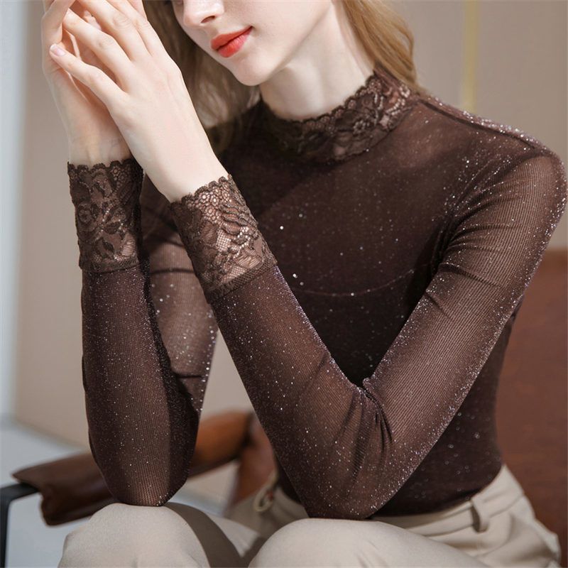 Fashion Gauze Bright silk Spli - đánh giá và giá Silk Blouse