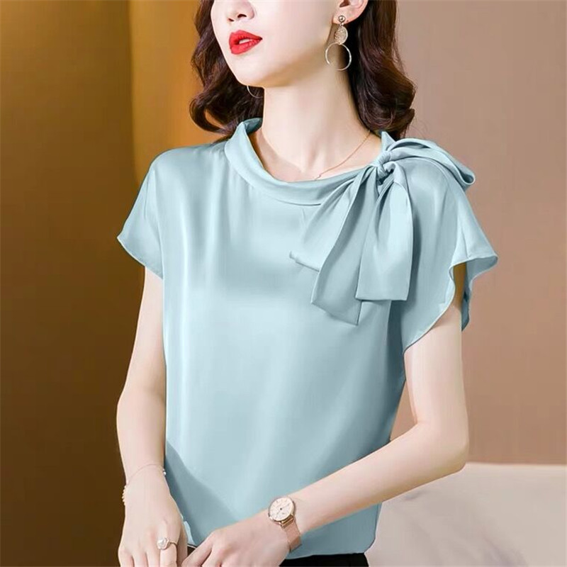 Office lady Ice silk Shirts Wo - đánh giá và giá Silk Blouse