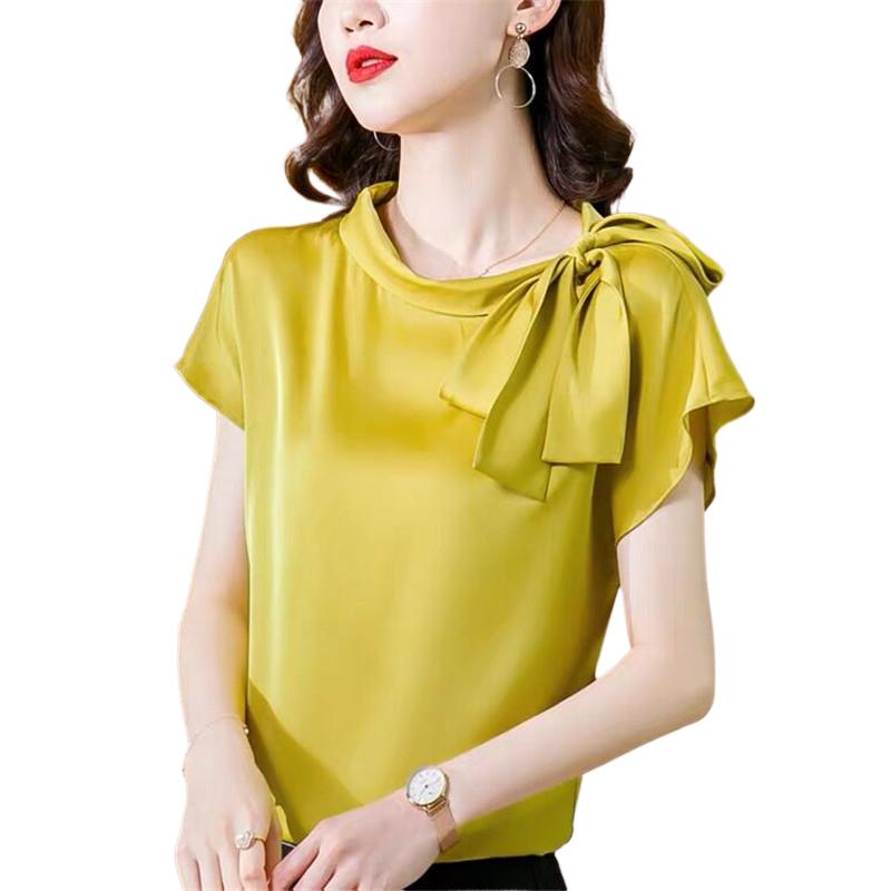 Office lady Ice silk Shirts Wo - đánh giá và giá Silk Blouse