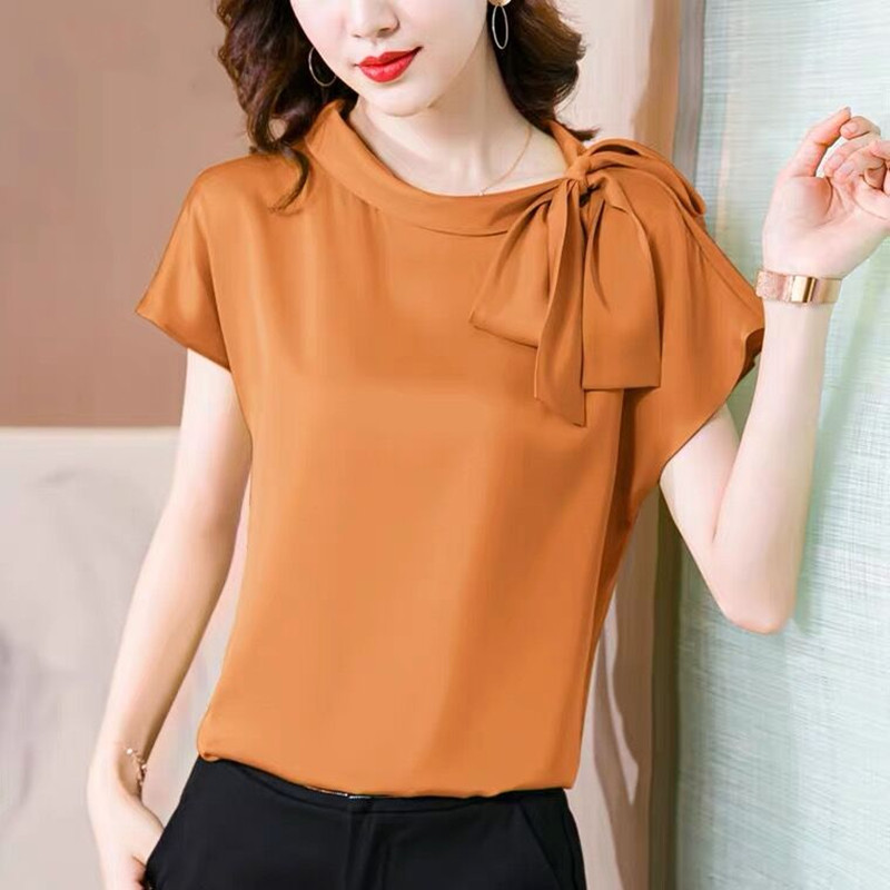 Office lady Ice silk Shirts Wo - đánh giá và giá Silk Blouse