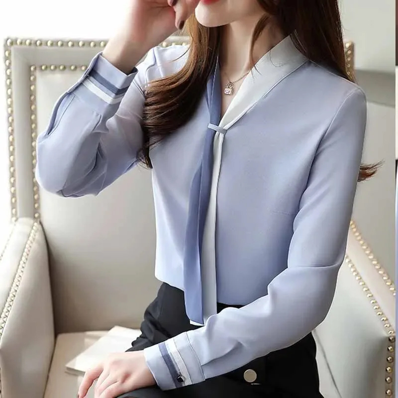 Autumn Office Shirt Vintage Lo - đánh giá và giá Silk Blouse